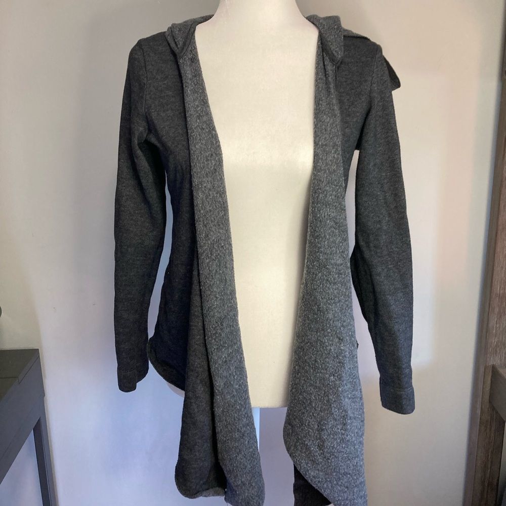 Womens grey waterfall cardigan medium